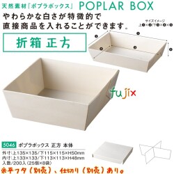 ポプラの箱 正方 本体 5046