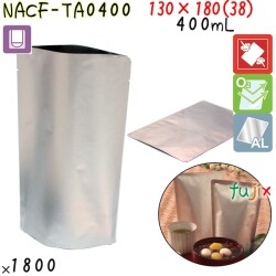 NACF-TA0400 スタンド袋 130×180(38)mm 1800枚 食品OK スタンドパウチ 袋  日本製 カウパック