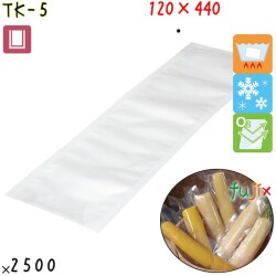 TK-5 三方シール袋 120×440mm 2500枚 食品OK ナイロンポリ  日本製 カウパック