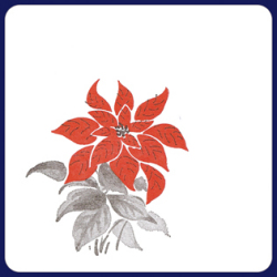 フジ紙コースター　ポインセチア　２色