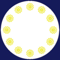 フジ紙コースター　コスモス小花