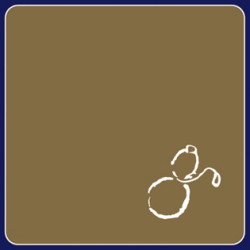 フジ紙コースター　ひょうたん角