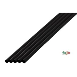 カクテル・ドリンク剤用 ストレートストロー 3.5mm×15cm 包装なし 黒色 20000本（1000本×20小箱）／ケース わらおstraw 319