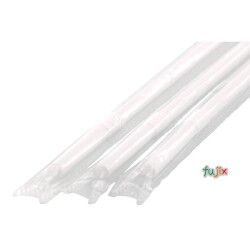 子ども用 フレックスストロー 4.5mm×12cm フィルム包装 白色 8000本（400本×20小箱）／ケース わらおstraw 329