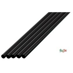 アイスコーヒー用 ストレートストロー 4.5mm×18cm 包装なし 黒色 20000本（1000本×20小箱）／ケース わらおstraw 363