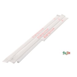 アイスコーヒー用 ストレートストロー 4.5mm×21cm 紙包装 白色 16000本（800本×20小箱）／ケース わらおstraw 371