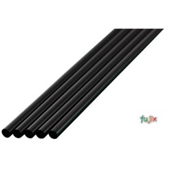 アイスコーヒー用 ストレートストロー 4.5mm×21cm 包装なし 黒色 20000本（1000本×20小箱）／ケース わらおstraw 377