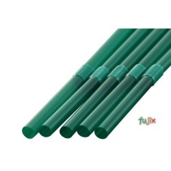 ジュース用ショート フレックスストロー 6mm×17cm 包装なし 緑色 10000本（500本×20小箱）／ケース わらおstraw 398