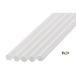 ジュース用ショート ストレートストロー 6mm×17cm 包装なし 透明 10000本（500本×20小箱）／ケース わらおstraw 409