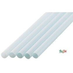 ジュース用 ストレートストロー 6mm×21cm 包装なし パステルブルー 10000本（500本×20小箱）／ケース わらおstraw 508