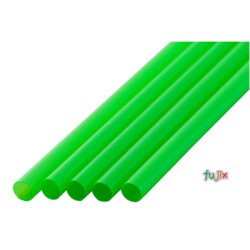 ジュース用 ストレートストロー 6mm×21cm 包装なし 黄緑 10000本（500本×20小箱）／ケース わらおstraw 512