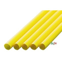 シェイク用 ストレートストロー 8mm×21cm 包装なし 黄色 6000本（300本×20小箱）／ケース わらおstraw 574