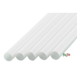 シェイク用 ストレートストロー 8mm×21cm 包装なし 白色 6000本（300本×20小箱）／ケース わらおstraw 578