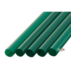 タピオカ用 ストレートストロー 10mm×21cm 包装なし 緑色 4000本（200本×20小箱）／ケース わらおstraw 602