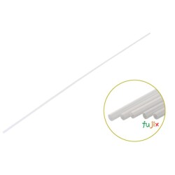パーティー用 ストレートストロー 6mm×100cm 包装なし 透明 500本（50本×10小箱）／ケース わらおstraw 652