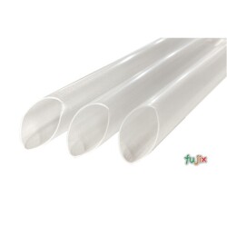 タピオカ蓋突刺し用 片先斜めストロー 15mm×21cm 包装なし 透明 2400本（120本×20小箱）／ケース わらおstraw 752