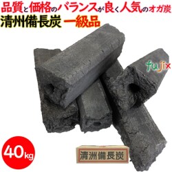 清州備長炭 オガ炭 40kg（10kg×4箱） 成形炭 おが炭 オガ備長炭 防災用 燃料 火鉢 BBQ 飲食店 焼肉 業務用