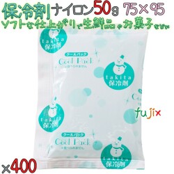 保冷剤 業務用 ナイロン 50g NA50 400個／ケース 4573233840041 YAMA-HOR0002 滝田製氷