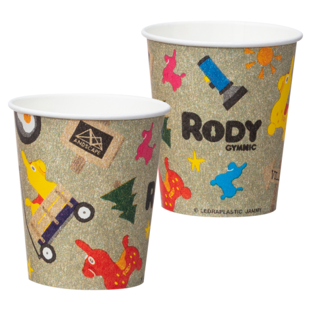 紙コップ おしゃれ C2025RD アンドスケープ ペーパーカップ RODY