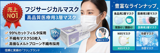 サージカルマスク　白　メルトブローン不織布マスク