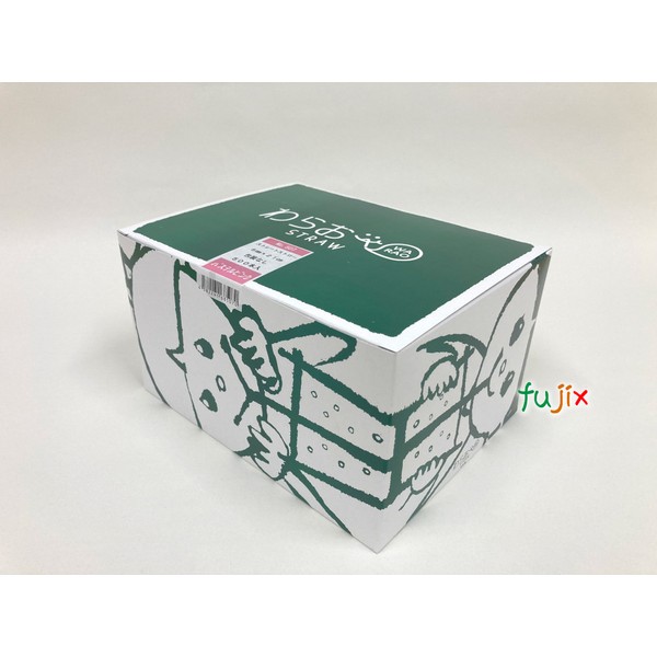 ジュース用 ストレートストロー 6mm×21cm 包装なし パステルピンク