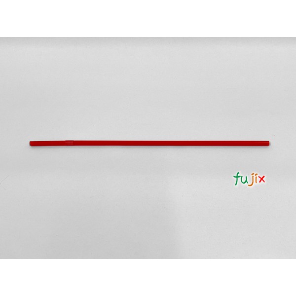 ジュース用ロング フレックスストロー 6mm×30cm 包装なし 赤色 6000本