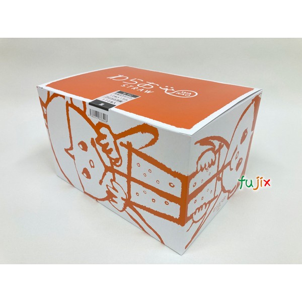 タピオカ蓋突刺し用 片先斜めストロー 12mm×18cm フィルム包装