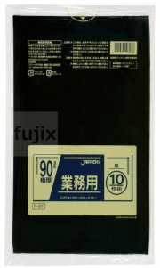 業務用ポリ袋　90L LLDPE 黒色0.05mm 200枚/ケース P-97 ジャパックス