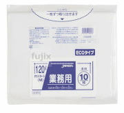 業務用ダストカート用ポリ袋120L LLDPE 透明0.03mm 300枚/ケース DKM93　 ジャパックス
