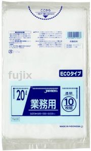 業務用ポリ袋　20L LLDPE+meta 透明0.02mm 600枚/ケース TM28 ジャパックス