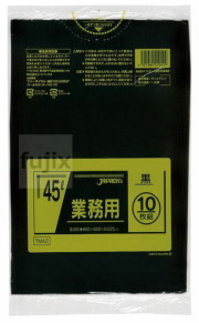 業務用ポリ袋　45L　 LLDPE+meta 黒色0.025mm 600枚/ケース TM42 ジャパックス