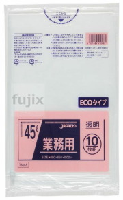 業務用ポリ袋　45L　 LLDPE+meta 透明0.02mm 600枚/ケース TM48 ジャパックス