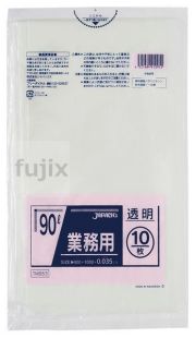 業務用ポリ袋　90L LLDPE+meta 透明0.035mm 300枚/ケース TM953 ジャパックス