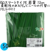 PELG-0412 スマートタイ ポリタイ 若葉色 4mm×12 cm IGO アイジーオー