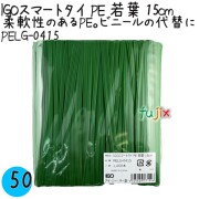 PELG-0415 スマートタイ ポリタイ 若葉色 4mm×15 cm IGO アイジーオー