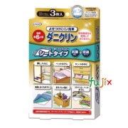 ダニ対策シート ダニクリン 抗菌・低臭　シートタイプ 3枚入×48個／ケース 日本アトピー協会推薦品 駆除 忌避 退治 殺虫成分不使用