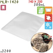 MLR-1420 三方シール袋 140×200mm 3200枚 食品OK ナイロンポリ  日本製 カウパック