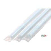 子ども用 フレックスストロー 4.5mm×12cm フィルム包装 パステルブルー 8000本（400本×20小箱）／ケース わらおstraw 332