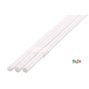子ども用 フレックスストロー 4.5mm×12cm 包装なし 白色 10000本（500本×20小箱）／ケース わらおstraw 338