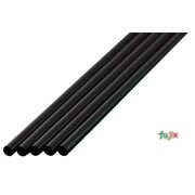 アイスコーヒー用 ストレートストロー 4.5mm×18cm 包装なし 黒色 20000本（1000本×20小箱）／ケース わらおstraw 363