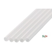 ジュース用ショート ストレートストロー 6mm×17cm 包装なし 透明 10000本（500本×20小箱）／ケース わらおstraw 409