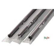 ジュース用 フレックスストロー 6mm×21cm フィルム包装 黒色 10000本（500本×20小箱）／ケース わらおstraw 414
