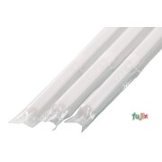ジュース用 フレックスストロー 6mm×21cm フィルム包装 白色 10000本（500本×20小箱）／ケース わらおstraw 415