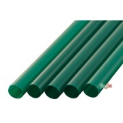 タピオカ用 ストレートストロー 10mm×21cm 包装なし 緑色 4000本（200本×20小箱）／ケース わらおstraw 602