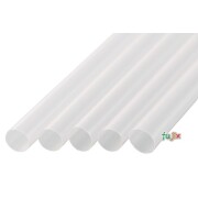 タピオカ用 ストレートストロー 10mm×21cm 包装なし 透明 4000本（200本×20小箱）／ケース わらおstraw 606