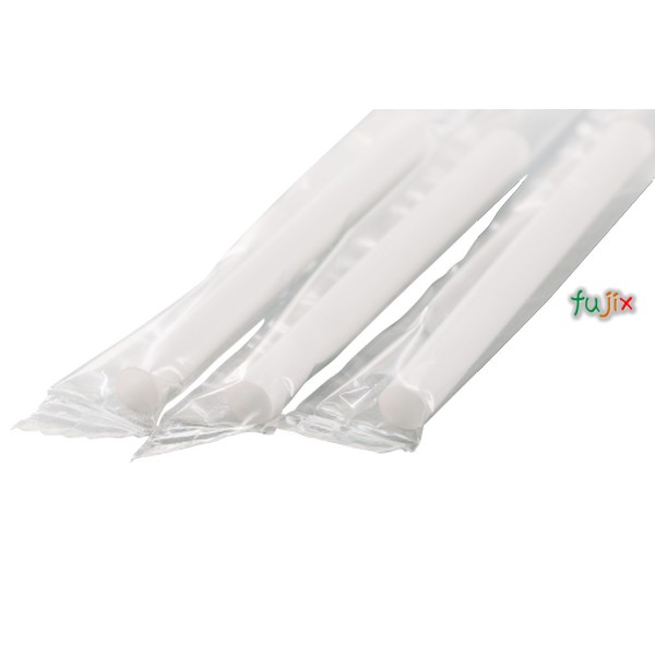 アルコール検知器用 ストレートストロー 6mm×7cm フィルム包装 白色 10000本（500本×20小箱）／ケース わらおstraw 251