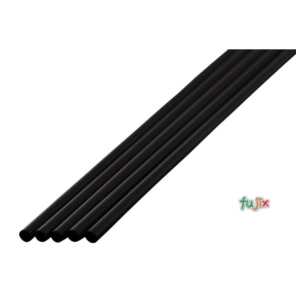 カクテル・ドリンク剤用 ストレートストロー 3.5mm×15cm 包装なし 黒色 20000本（1000本×20小箱）／ケース わらおstraw 319