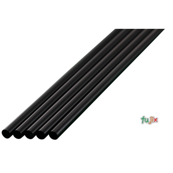 アイスコーヒー用 ストレートストロー 4.5mm×21cm 包装なし 黒色 20000本（1000本×20小箱）／ケース わらおstraw 377