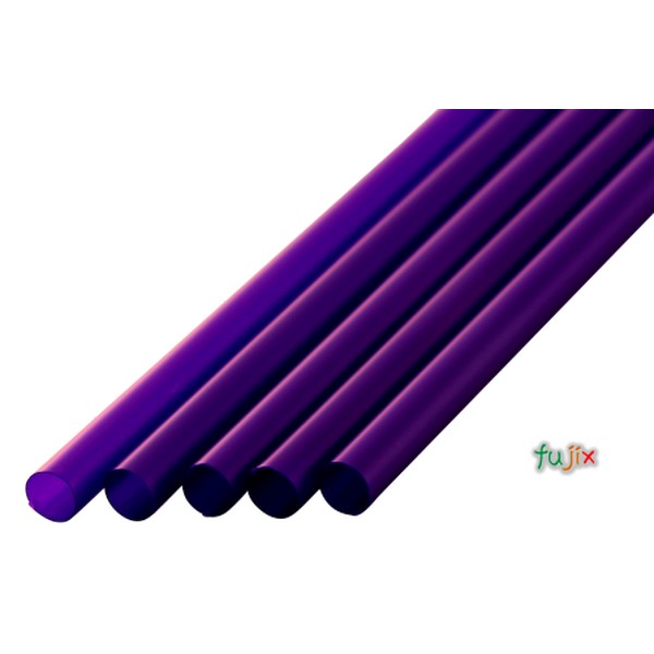 ジュース用 ストレートストロー 6mm×21cm 包装なし 紫色 10000本（500本×20小箱）／ケース わらおstraw 513