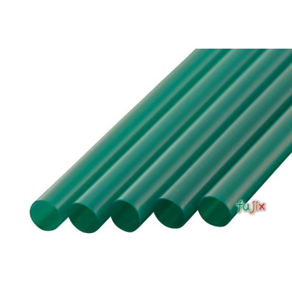シェイク用 ストレートストロー 8mm×21cm 包装なし 緑色 6000本（300本×20小箱）／ケース わらおstraw 575